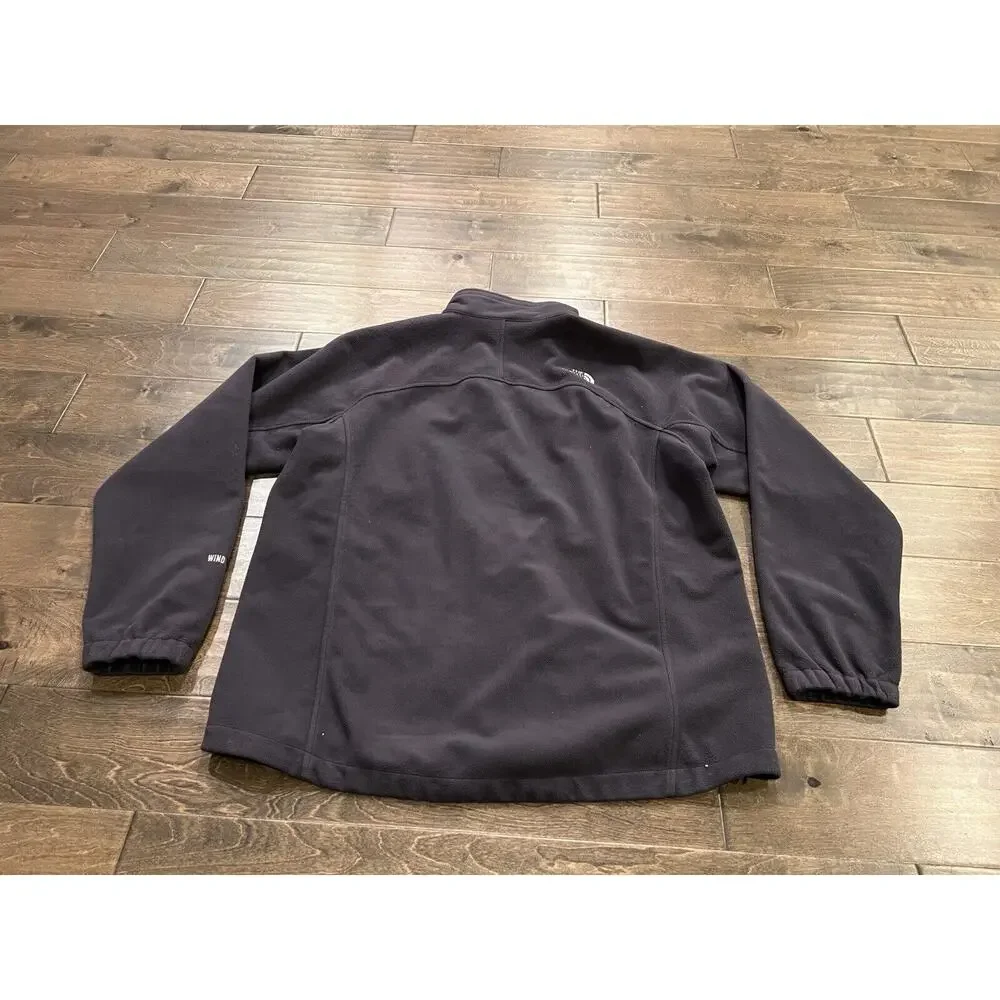 The North Face Mens Blue Full Zip Outdoors Windwall Long Sleeve Jacket Size XL